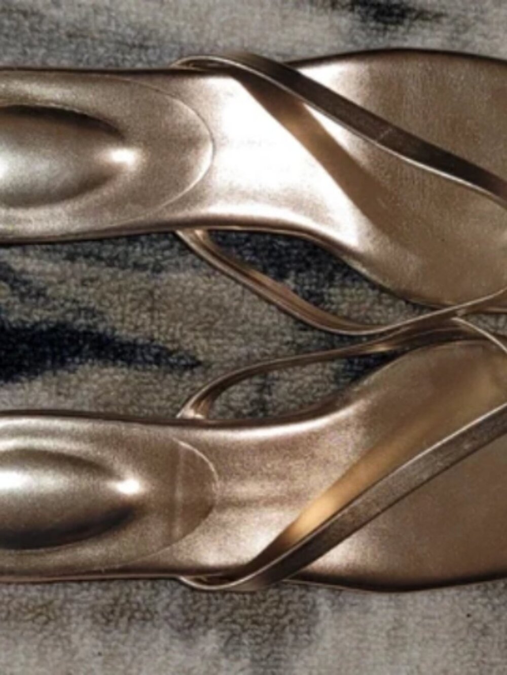 Gold heel sandals